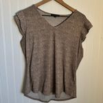 Adrianna Papell Pleated Sleeve Polka Dot Tank Top Women’s Size Medium Photo 0