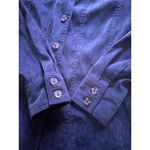 Dress Barn Jacket Shirt Women Size 1X Button Down Purple Stretch Long Sleeve City Photo 7