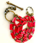 Lucky Brand  Gold-Tone and Coral Bracelet Photo 1