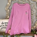 Lauren James Lavender Tee Bicycle Flowers Cotton Long Sleeve Shirt Womens Medium Photo 9