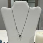 White 18k gold plated‎ entwined clover necklace Photo 1