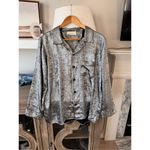 THE GREAT. Bask Top Blouses in Silver Size 2 (medium) Photo 2