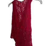 AmbuRance Red Lace Bodysuit V Neck Sleeveless Full Lace Size 2X Photo 2