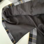 Forever 21  Black Yellow Plaid Double Breasted Blazer Oversized Jacket Sz Small Photo 6