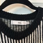 Adika  Fuzzy Soft Striped Cropped Sweater Photo 5