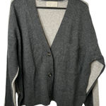 Everlane  2 Tone Gray Boxy Wool Cardigan NWOT Photo 0