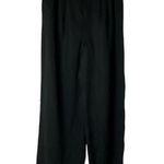 Madewell Wide Leg Navy Linen Blend Pleated Trouser Pants Size 4 Tall Photo 0