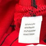 Ming Wang Like New  Sweater Red Black Size XL Petite Photo 6