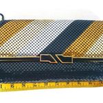 Vintage Metal Mesh Clutch Gold and Black Purse. Multiple Photo 8