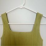 Madewell Women’s Ottoman Ribbed Cropped Tank Top Light Green Size XS Photo 1