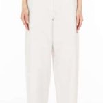Max Mara ‘S WIDE LEG WHITE TROUSERS WITH SIDE ZIP CLOSURE AND FLAT FRONT SZ 10 Photo 1