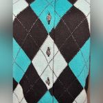 New York and Company Long Sleeve cardigan medium Blue Photo 3