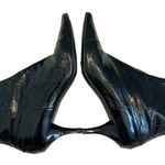 Robert Clergerie Patent Leather Pointy Toe Ankle Boots, Sz 7 Black Photo 6