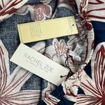 Rachel Zoe Midi Faux Wrap Skirt Womens L Multicolor Floral Linen Elastic Waist Photo 7