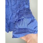 Aerie  Womens Size Medium Tiered Ruffle Mini Skirt  Periwinkle Blue Elastic Waist Photo 2