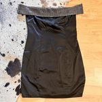 Meshki  NWT Black Rhinestone Justina Off The‎ Shoulder Diamante Mini Dress Sz M Photo 3