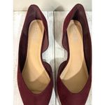 Michael by Michael Shannon Burgundy Faux Suede Adaire Flats Size 7.5M Red Photo 1