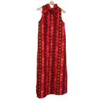 Frances Valentine Carlyle Mockneck Sleeveless Maxi Dress Vintage Style Pink Size M Photo 13