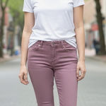 American Eagle Super Stretch Low Rise Jegging Womens 16 Long Pink Denim Jeans Photo 0