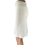 ZARA  Women's White High Waisted Back Zip Knit Pencil Mini Slip Skirt Size S Photo 1