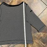 Westbound  Stripe Boatneck Sleeve Pocket Blouse 2X Photo 8