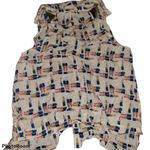 Maeve  Anthropologie size 2 lipsticks print collared sleeveless tank Photo 2