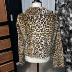 Kendall + Kylie Fuzzy Oversized Leopard-Print Coat Photo 1