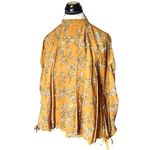 Kensie Jeans Womens Blouse Size Small Pleated Floral High Neck Office Business Photo 3