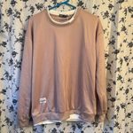 RomWe NWT Woman's Khaki Crew Neck White Trim Sweatshirt Size undefined Photo 1