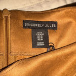 Sincerely Jules  for bandier brown suede mini dress Photo 1