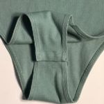 SheIn Green Ribbed Tank Bodysuit Size XS Basics Classic Bodycon Casual Colorful Photo 4