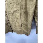 Eileen Fisher  Womens Button Front Silk Blouse Long Sleeve Green Size Medium‎ Photo 3