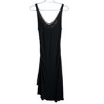 Rebecca Taylor  black Maxi Dress Scoop neck Sleeveless sequin Star detail size 6 Photo 1