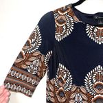 Inc international Concepts Black Boho Print Knee-length Shift Dress Photo 2