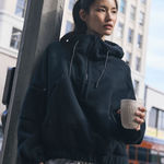 FP Movement Free People Wild and Free Fleece Pullover Black Photo 0