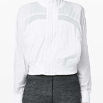 Lululemon NEW! Serve It Jacket Windbreaker Coat— White NWOT | Rare Size 4 Photo 0