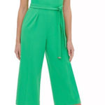 Tommy Hilfiger Vibrant Green Sleeveless Jumpsuit Photo 0