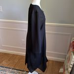 Dark Academia Vintage Chiffon Shirt Dress Witchy Whimsigoth Vampy Dolce Sz Med Black Photo 8