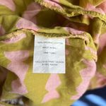 Anthropologie Bel Kazan  Women’s Strapless Geometric Print Green Pink Midi Dress Photo 5