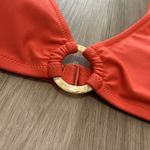 Aerie Tortoiseshell Ring Wide Straps Beach Scoop Bikini Top Sz L Photo 1