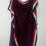 St. John Red White Blue 100% Silk Scarf Photo 1