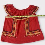 easel Women’s Off Shoulder Embroidered Boho Peasant Blouse Size Small #158 Photo 1