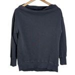 Pilcro Anthro Oversized Tunic Pullover Off shoulder Sweatshirt in grey Size S Photo 0