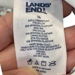 Lands' End  Women's Tankini Black & White Swim Top Floral size 14 NWOT Photo 4