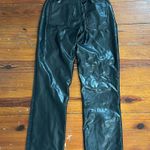 Abercrombie & Fitch Abercrombie denim faux leather curve Love Ultra High Rise Ankle Straight Jean 0R Photo 4