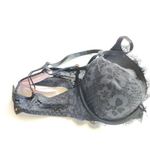 Victoria's Secret NEW Victorias Secret Dream Angels Push-Up Bra Black Floral Lace Womens Size 32B Photo 2