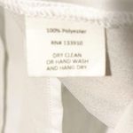 Show Me Your Mumu  Size Small White Ruffle Lace Up Chiffon Blouse Photo 3