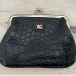 Tommy Hilfiger  Gator Crocodile Image Embossed Coin Purse‎ Wallet Makeup Earbuds Photo 0
