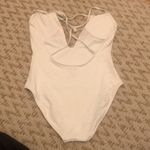 Aerie  One Piece Low Back Eyelet Bathing Suit Sz Medium Photo 2