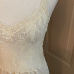 Vanity Fair  Vtg Off White Dupon Lace Nylon Antron III Nylon Slip/Dress Sz. 32. Photo 2